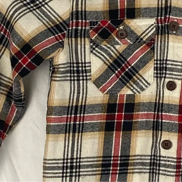 Art Class Toddler Boy Hooded Flannel Long Sleeve Button Up Shirt Size 2T - Picture 8 of 16